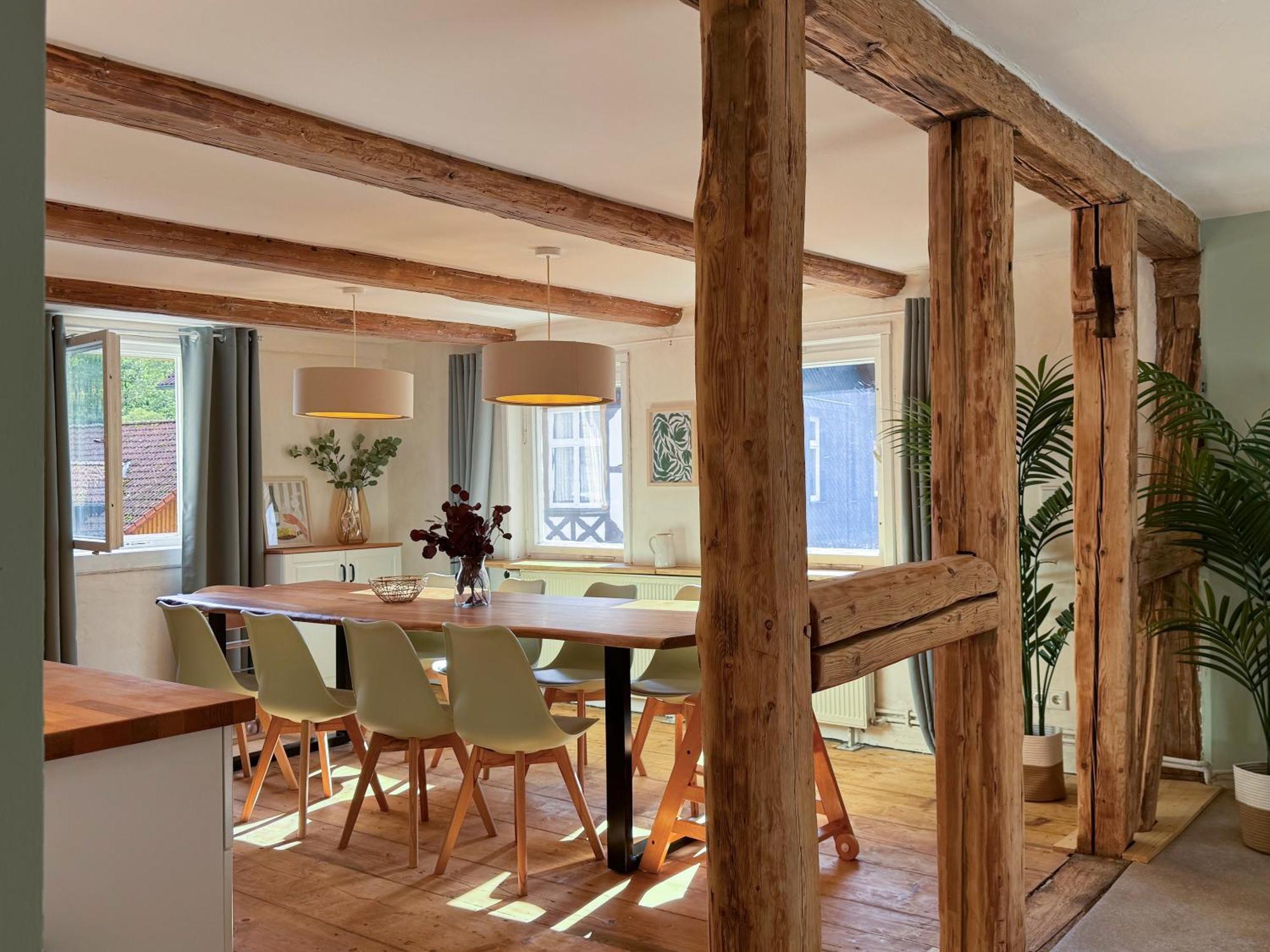 Haus Ludwig - Saniertes Fachwerkhaus Im Harz - 12 Personen Villa Thale Ngoại thất bức ảnh